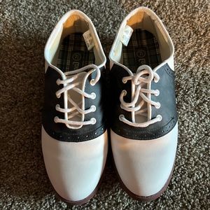 Cute black and white shoes